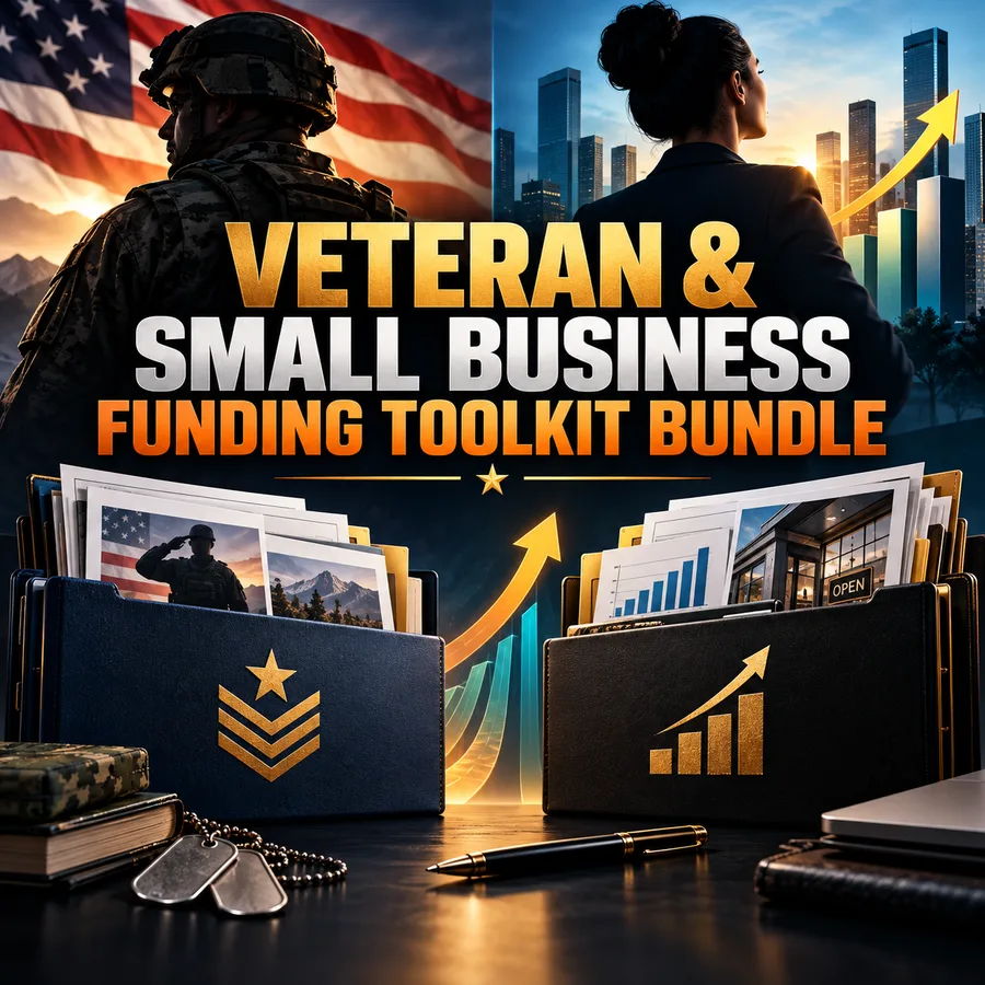 Veteran and Small Business Funding Toolkit Bundle cover